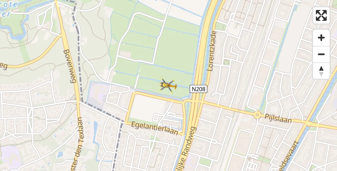 Vluchtroute Traumahelikopter Haarlem - Haarlem, 02 februari 2023, 05:34