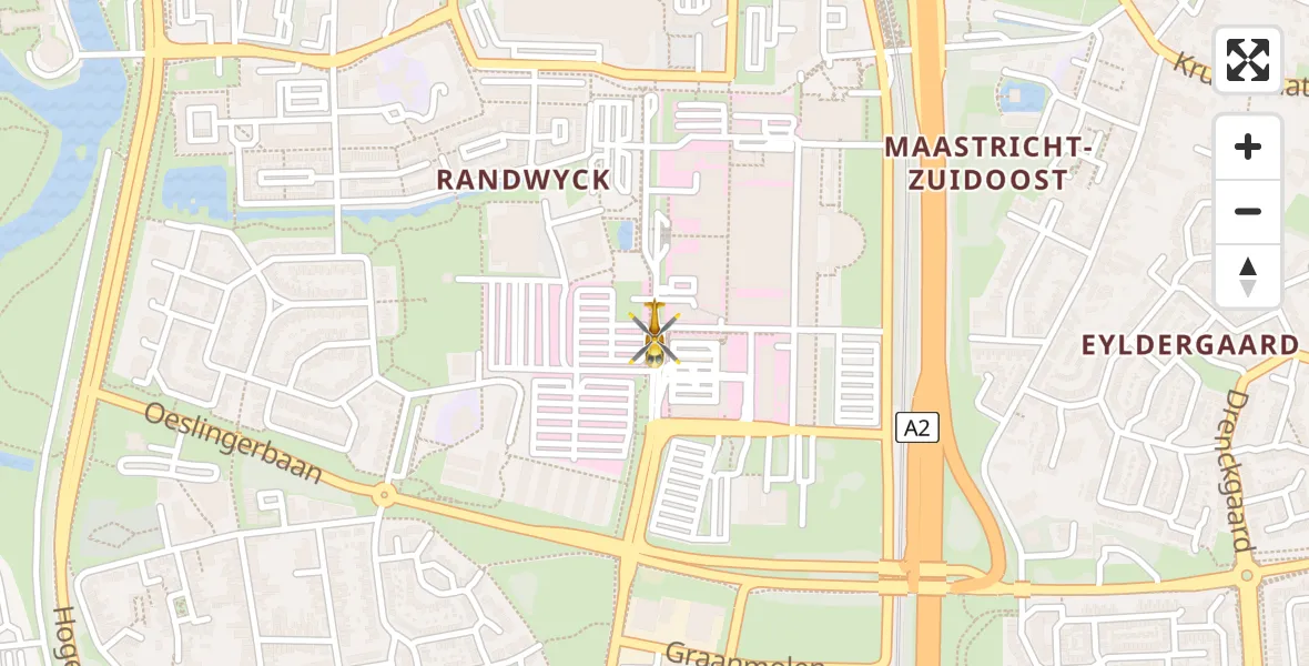 Vluchtroute Traumahelikopter Maastricht UMC+ - Maastricht UMC+, 02 februari 2023, 05:41