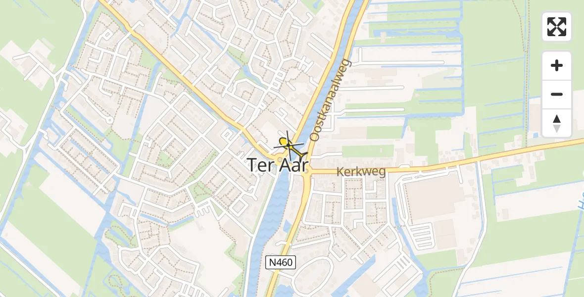 Routekaart van de vlucht: Lifeliner 2 naar Ter Aar