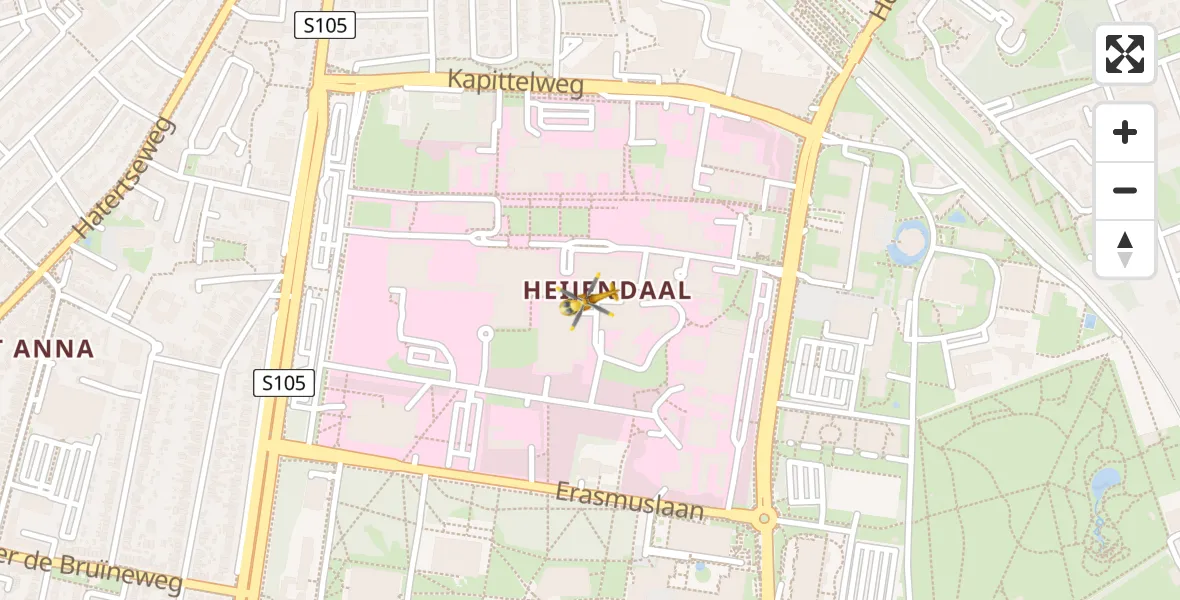 Vluchtroute Traumahelikopter Radboud Universitair Medisch Centrum - Radboud Universitair Medisch Centrum, 02 februari 2023, 09:27