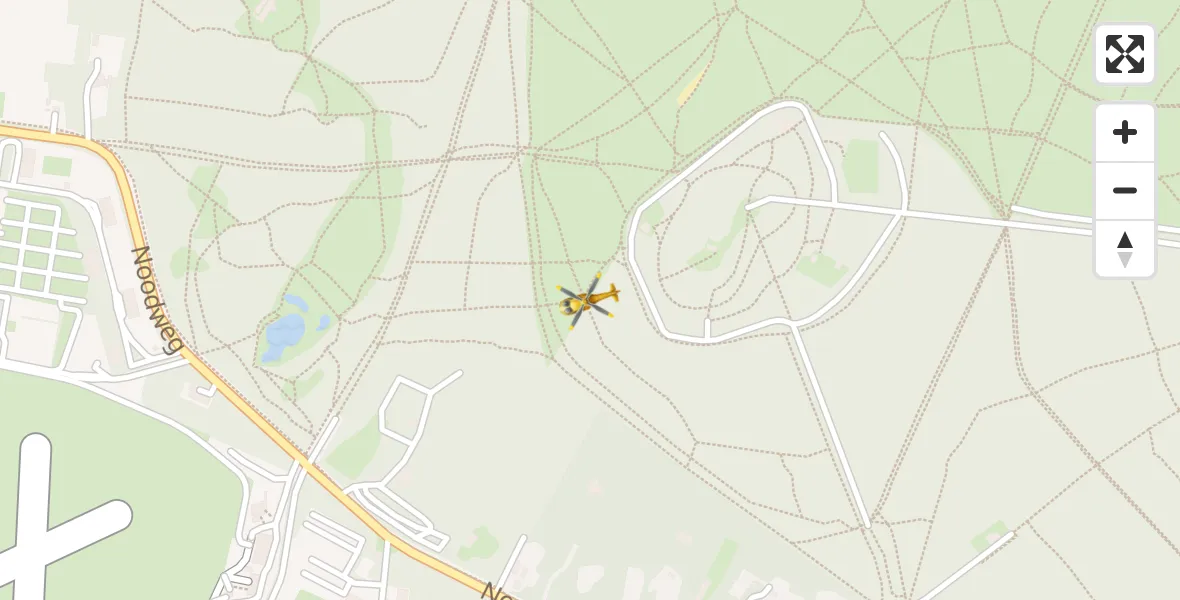 Vluchtroute Traumahelikopter Vliegveld Hilversum - Vliegveld Hilversum, 02 februari 2023, 10:06