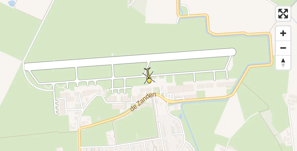 Routekaart van de vlucht: Lifeliner 3 naar Vliegveld Teuge