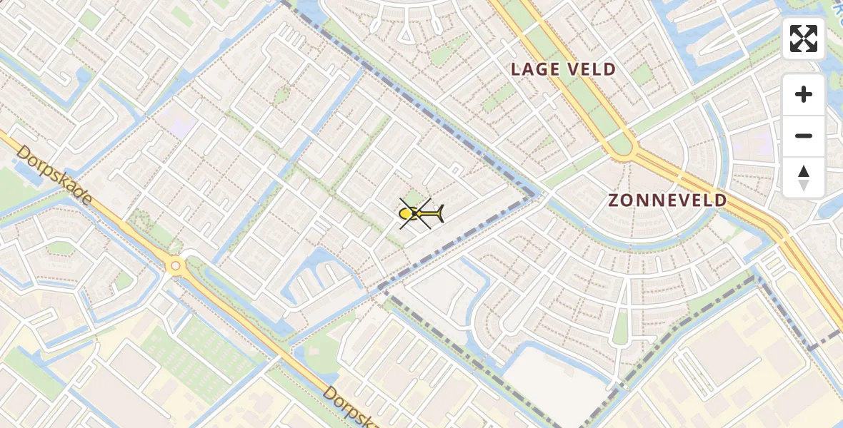 Routekaart van de vlucht: Lifeliner 2 naar Wateringen