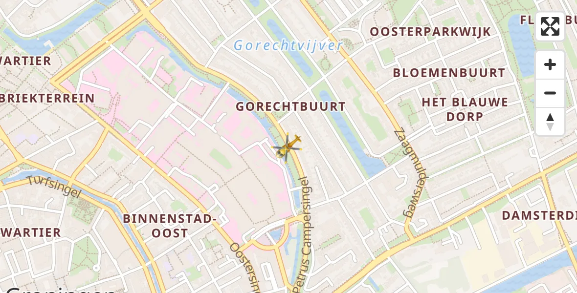 Vluchtroute Traumahelikopter Universitair Medisch Centrum Groningen - Universitair Medisch Centrum Groningen, 02 februari 2023, 13:41