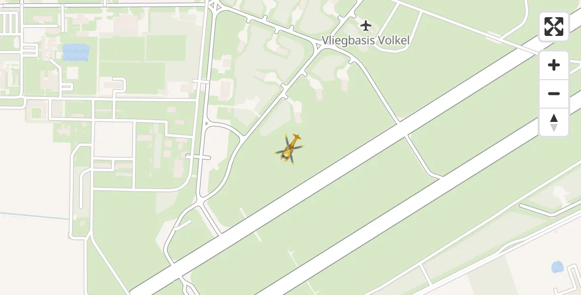 Vluchtroute Traumahelikopter Vliegbasis Volkel - Vliegbasis Volkel, 02 februari 2023, 20:17