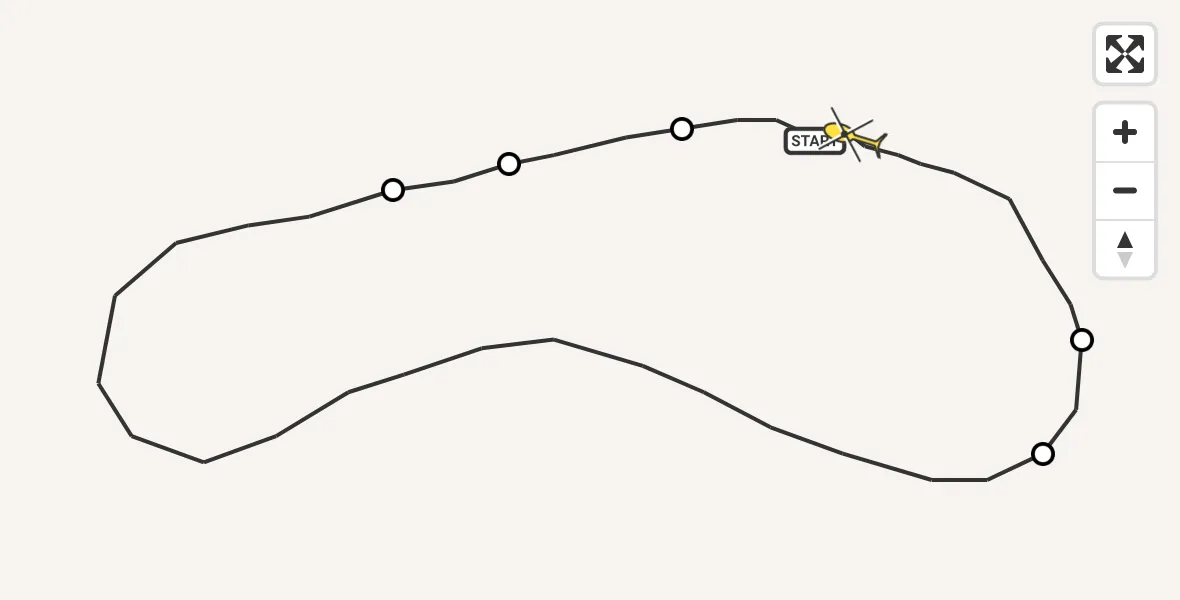 Routekaart van de vlucht: Traumahelikopter naar Sankt Augustin