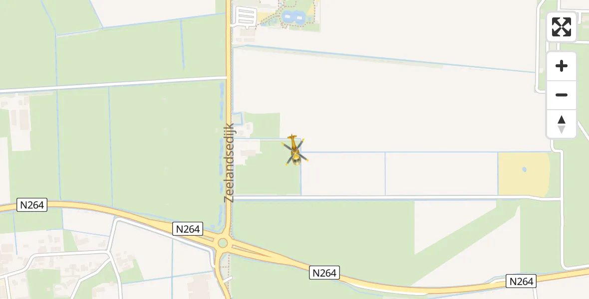 Vluchtroute Traumahelikopter Vliegbasis Volkel - Vliegbasis Volkel, 06 februari 2023, 23:54