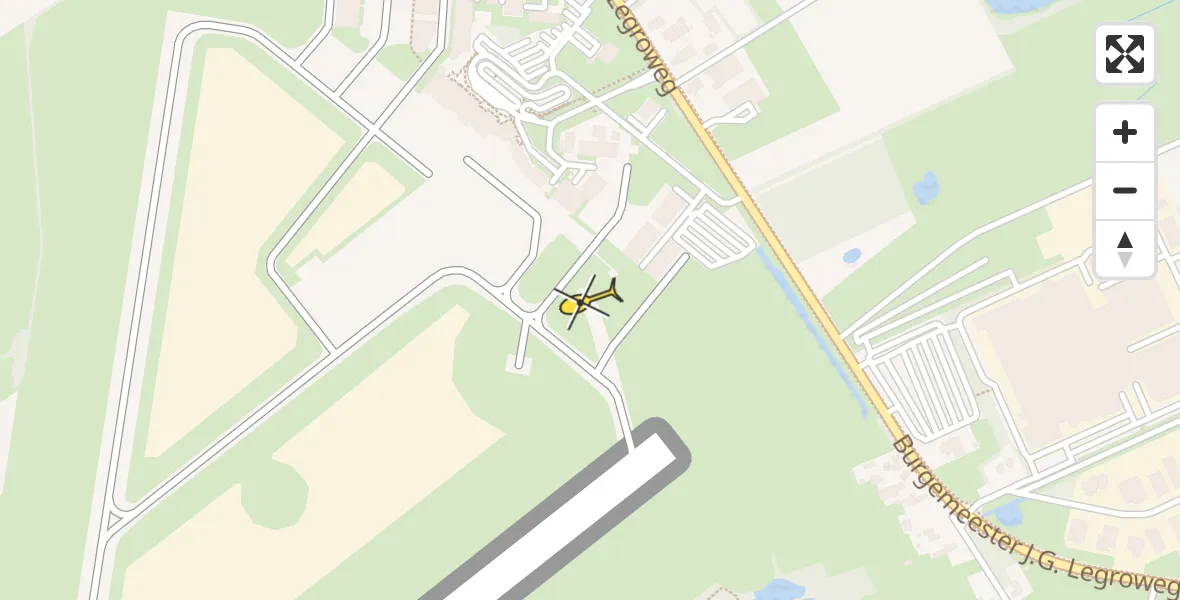 Routekaart van de vlucht: Lifeliner 4 naar Groningen Airport Eelde