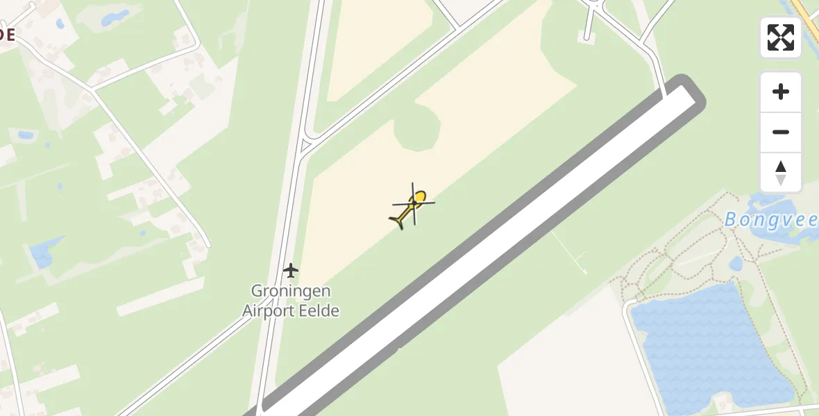 Routekaart van de vlucht: Lifeliner 4 naar Groningen Airport Eelde