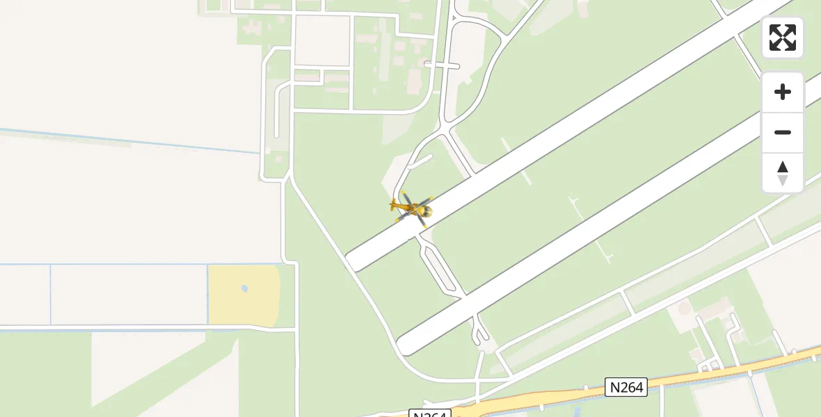 Vluchtroute Traumahelikopter Vliegbasis Volkel - Vliegbasis Volkel, 09 februari 2023, 12:37