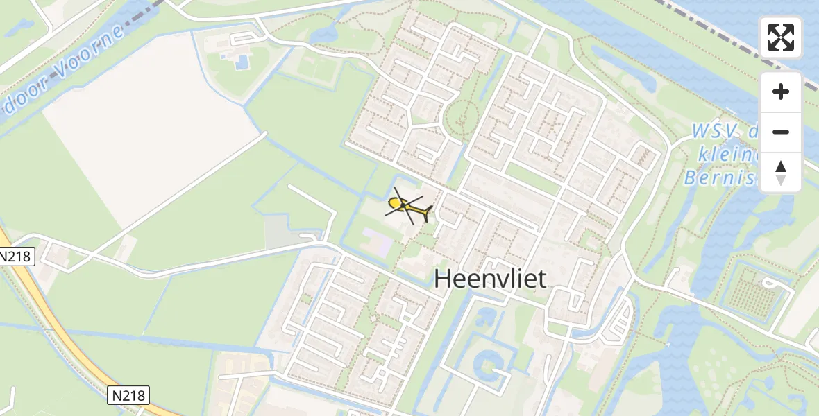 Routekaart van de vlucht: Lifeliner 2 naar Heenvliet