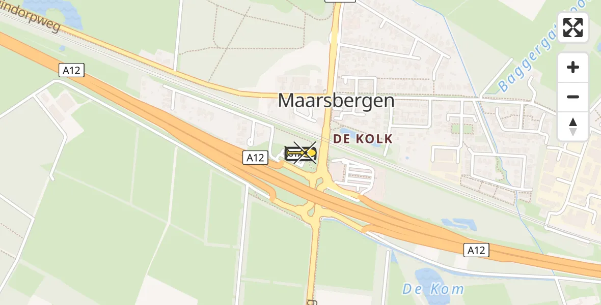 Routekaart van de vlucht: Lifeliner 3 naar Maarsbergen