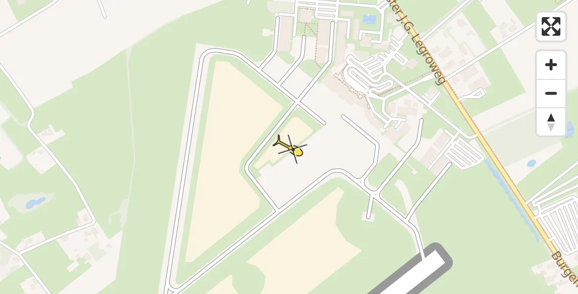 Routekaart van de vlucht: Lifeliner 4 naar Groningen Airport Eelde