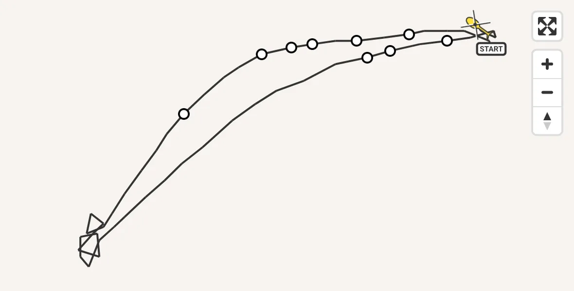 Routekaart van de vlucht: Traumahelikopter naar Sankt Augustin