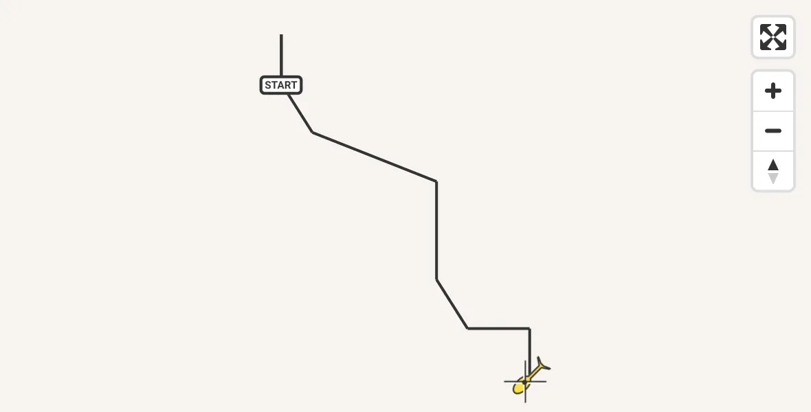 Routekaart van de vlucht: Traumahelikopter naar Sankt Augustin