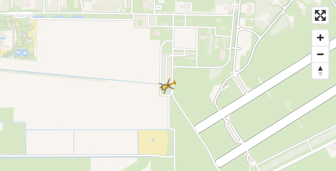 Vluchtroute Traumahelikopter Vliegbasis Volkel - Vliegbasis Volkel, 24 februari 2023, 08:31
