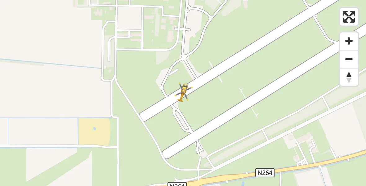 Vluchtroute Traumahelikopter Vliegbasis Volkel - Vliegbasis Volkel, 26 februari 2023, 17:17
