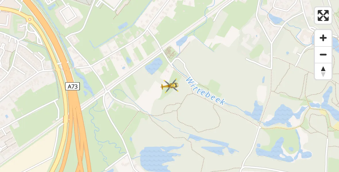 Vluchtroute Traumahelikopter vanuit Venlo