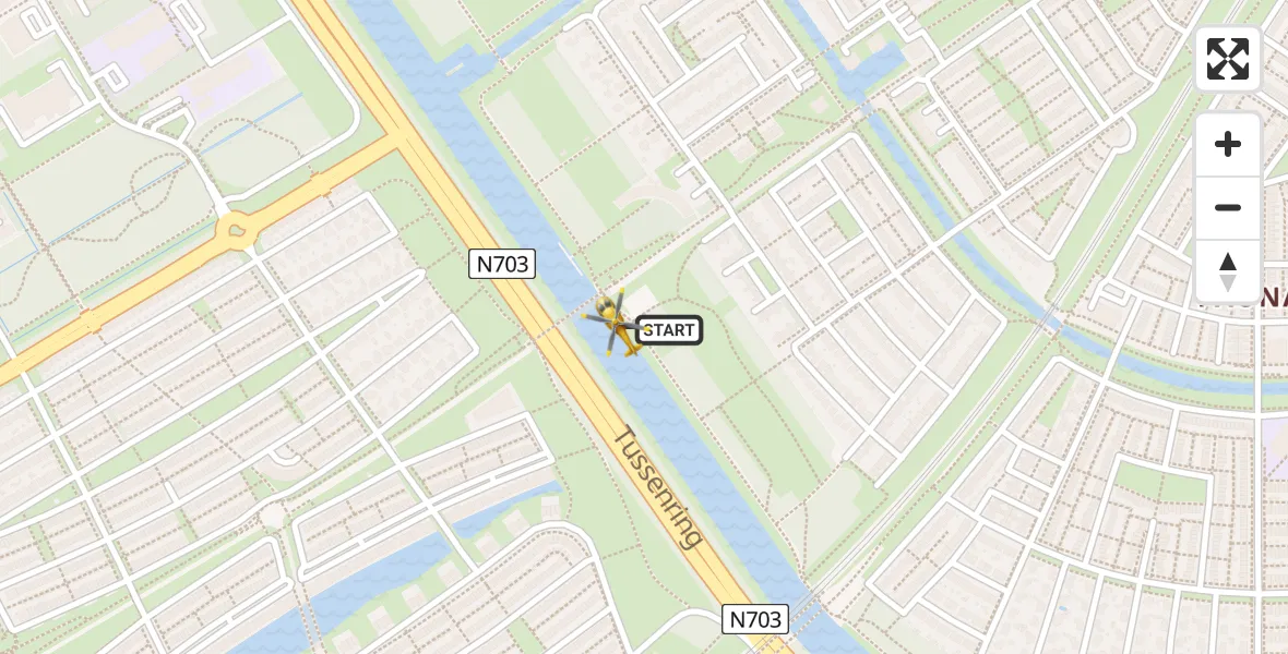 Vluchtroute Traumahelikopter Almere - Almere, 03 maart 2023, 16:07