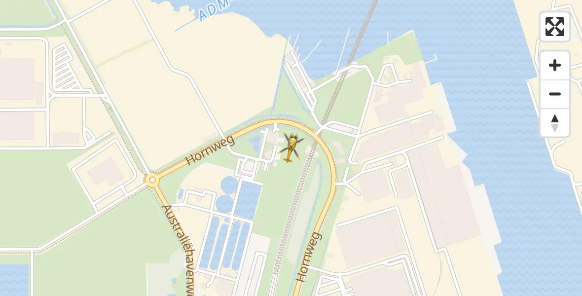 Vluchtroute Traumahelikopter Amsterdam Heliport - Amsterdam Heliport, 04 maart 2023, 07:50
