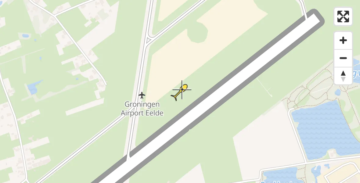 Routekaart van de vlucht: Lifeliner 4 naar Groningen Airport Eelde