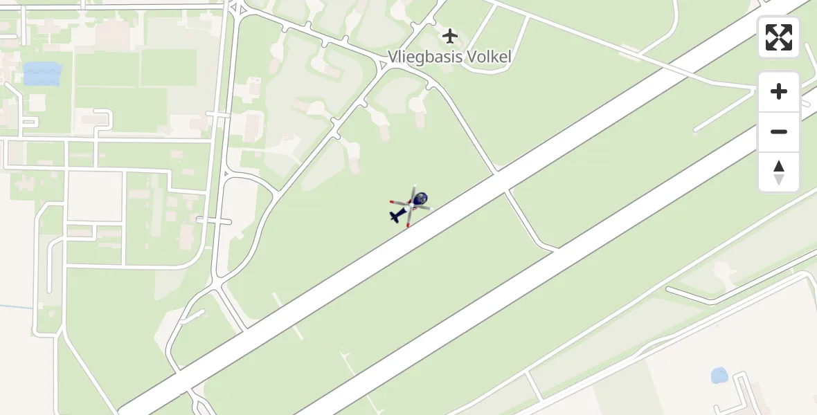 Vluchtroute Politiehelikopter Vliegbasis Volkel - Vliegbasis Volkel, 04 maart 2023, 20:40