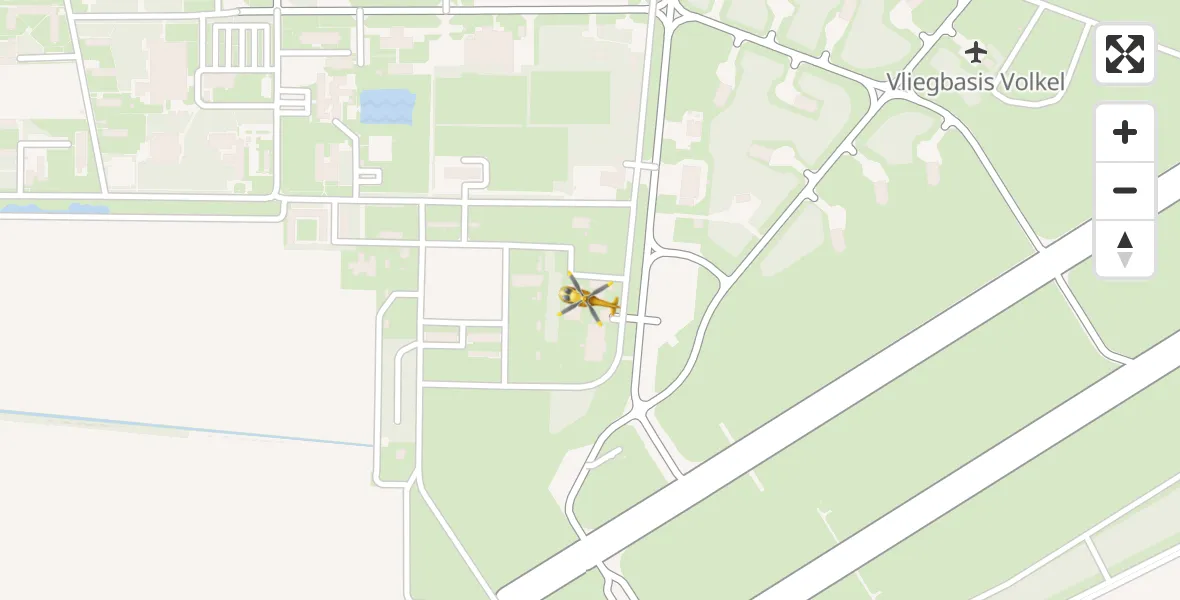 Vluchtroute Traumahelikopter Vliegbasis Volkel - Vliegbasis Volkel, 05 maart 2023, 19:32