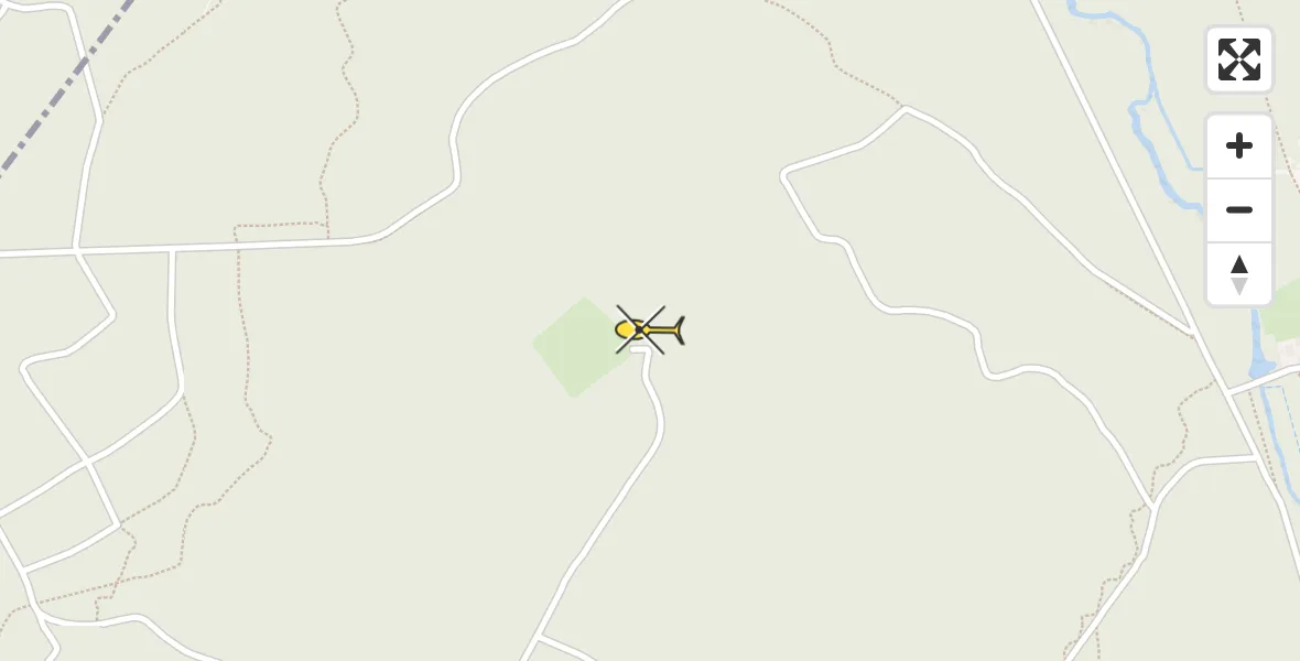 Routekaart van de vlucht: Politiehelikopter naar Ermelo