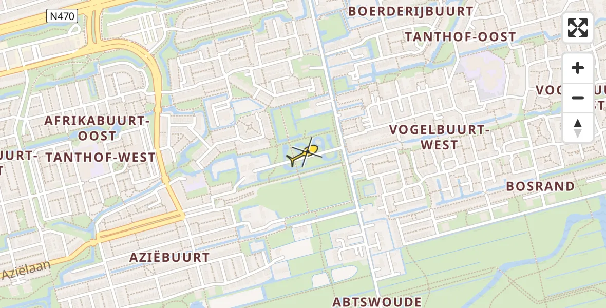 Routekaart van de vlucht: Lifeliner 2 naar Delft