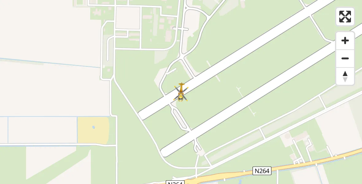 Vluchtroute Traumahelikopter Vliegbasis Volkel - Vliegbasis Volkel, 11 maart 2023, 14:32