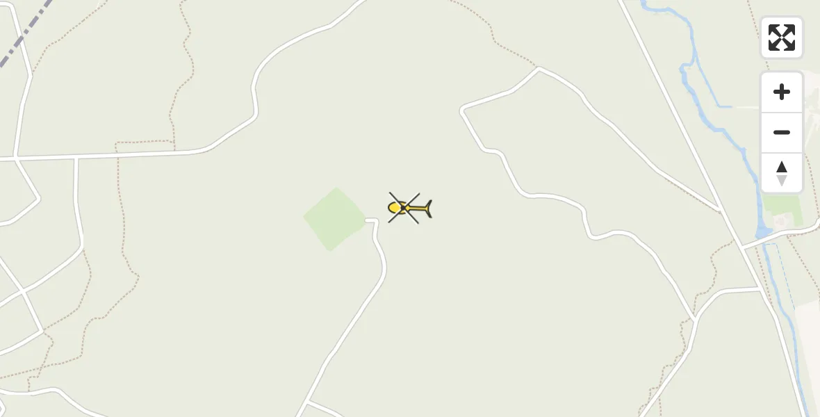 Routekaart van de vlucht: Politiehelikopter naar Ermelo