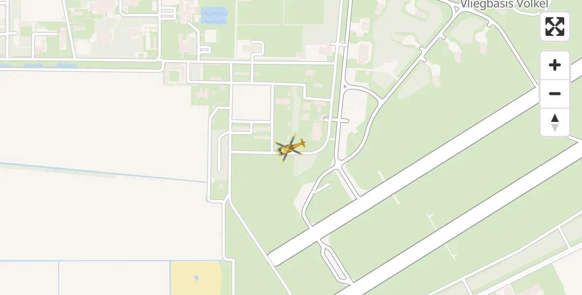 Vluchtroute Traumahelikopter Vliegbasis Volkel - Vliegbasis Volkel, 12 maart 2023, 01:41