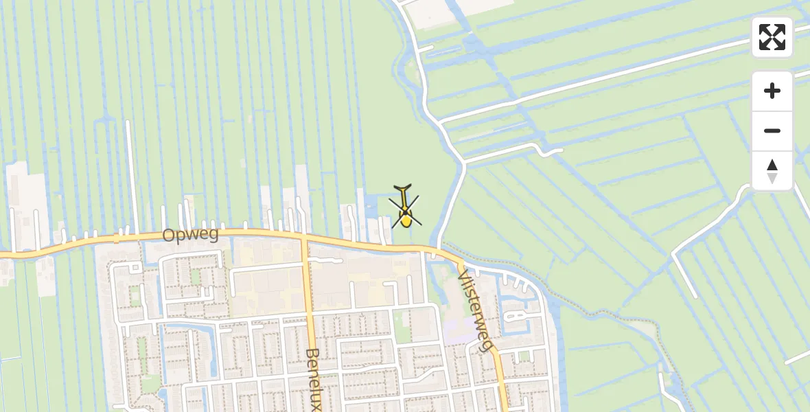 Routekaart van de vlucht: Lifeliner 2 naar Schoonhoven