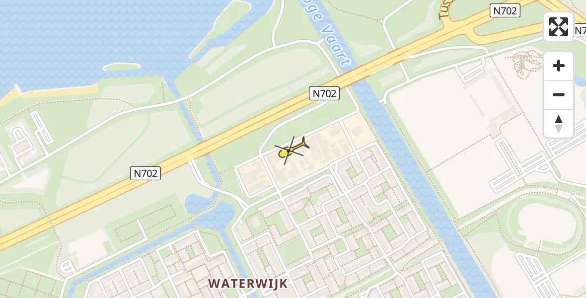 Routekaart van de vlucht: Lifeliner 1 naar Almere