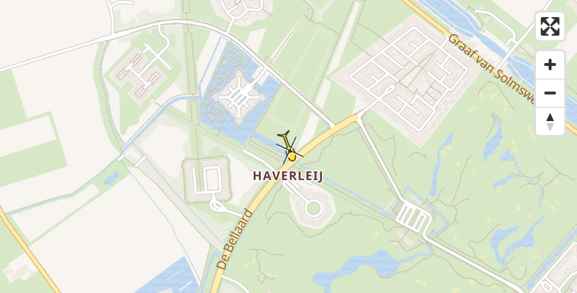 Routekaart van de vlucht: Lifeliner 3 naar 's-Hertogenbosch