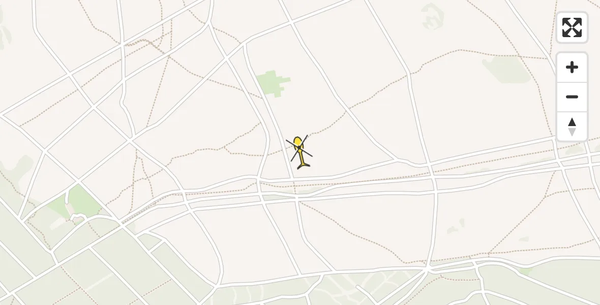 Routekaart van de vlucht: Politiehelikopter naar Ermelo