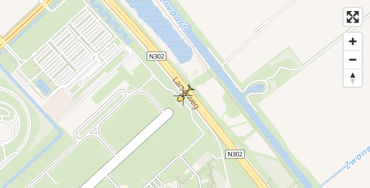 Vluchtroute Politiehelikopter van Lelystad Airport naar Lelystad Airport