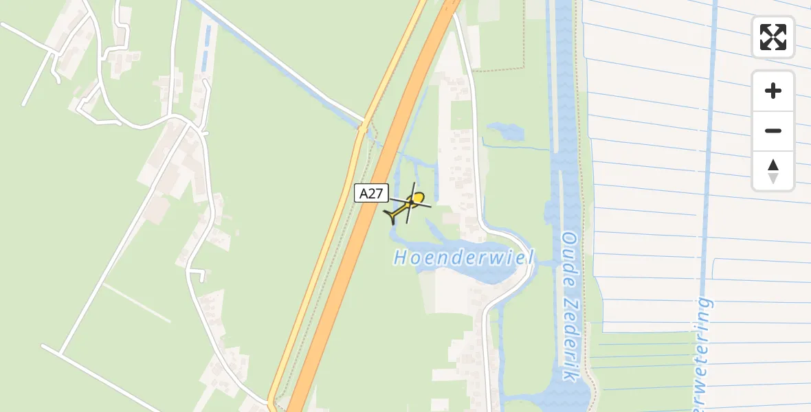 Routekaart van de vlucht: Lifeliner 1 naar Meerkerk