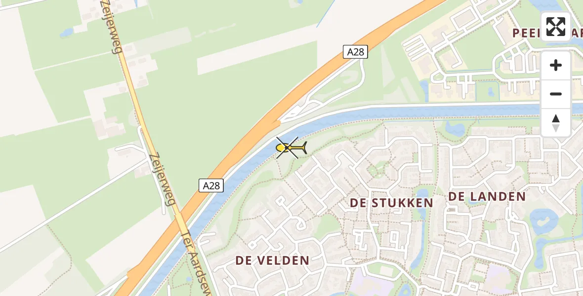 Routekaart van de vlucht: Lifeliner 4 naar Assen