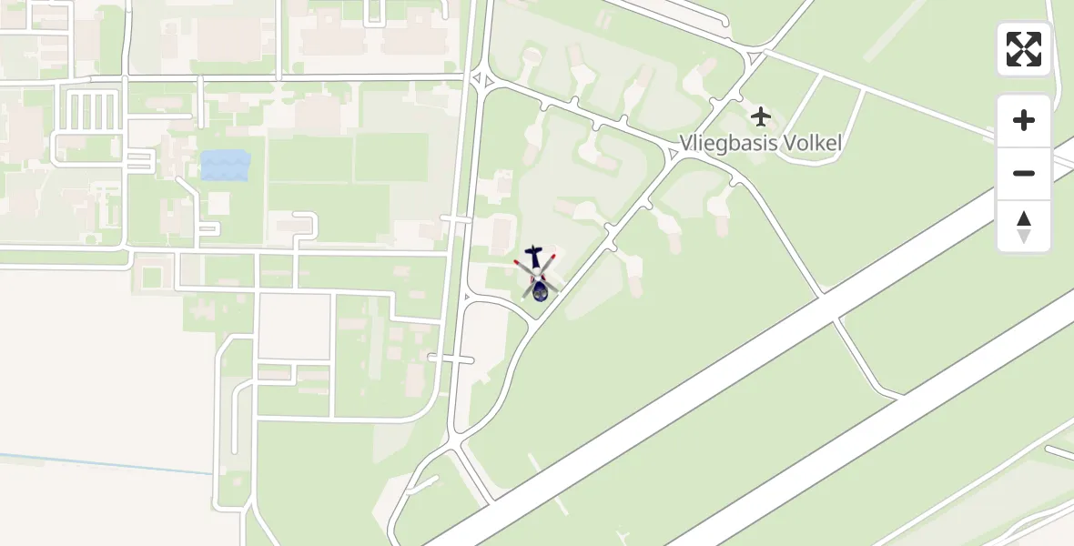 Vluchtroute Politiehelikopter Vliegbasis Volkel - Vliegbasis Volkel, 18 maart 2023, 16:17