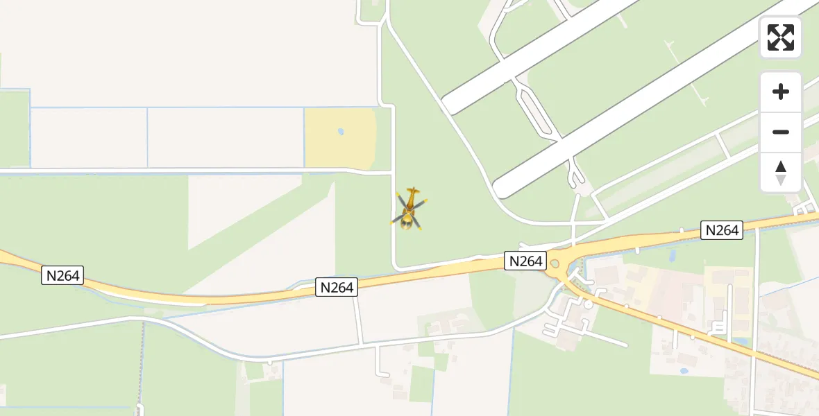 Vluchtroute Traumahelikopter Vliegbasis Volkel - Vliegbasis Volkel, 20 maart 2023, 12:25