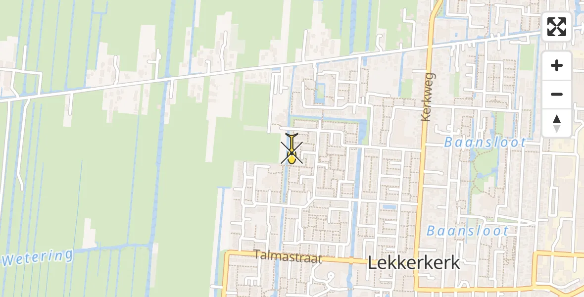 Routekaart van de vlucht: Lifeliner 2 naar Lekkerkerk