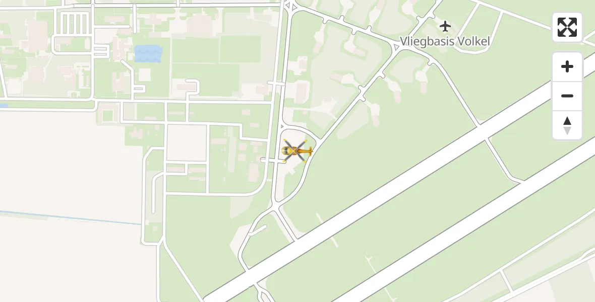 Vluchtroute Traumahelikopter Vliegbasis Volkel - Vliegbasis Volkel, 21 maart 2023, 03:51