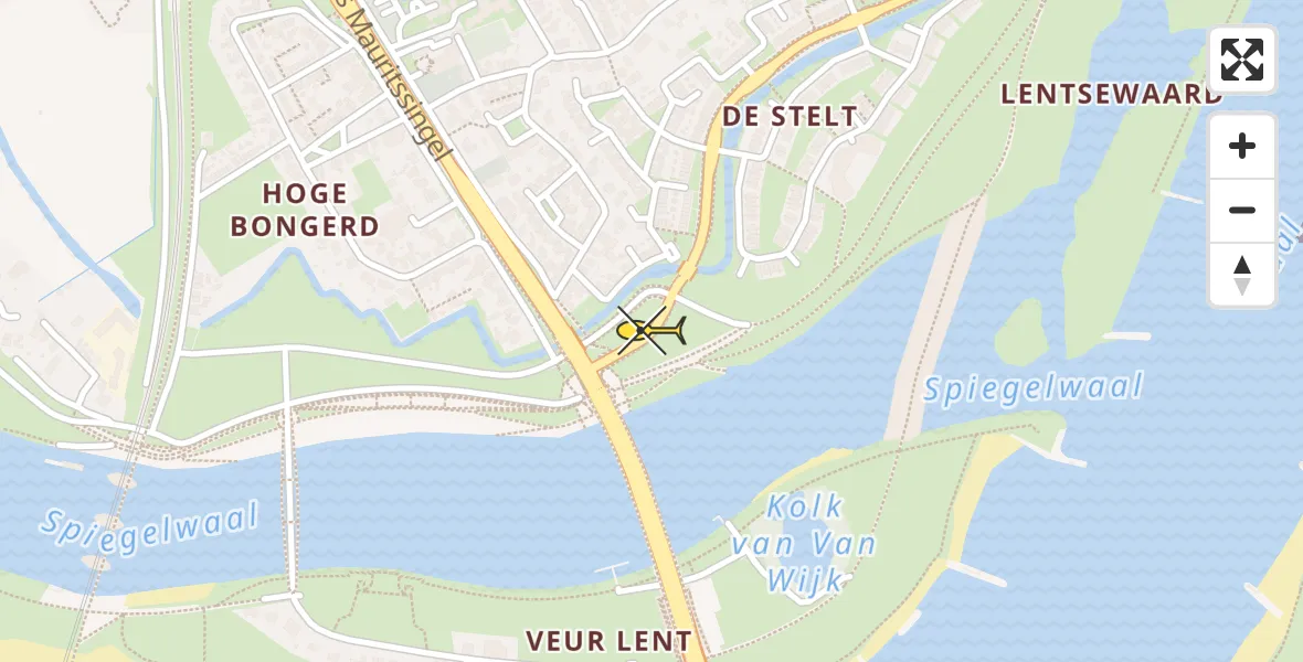 Routekaart van de vlucht: Lifeliner 3 naar Lent