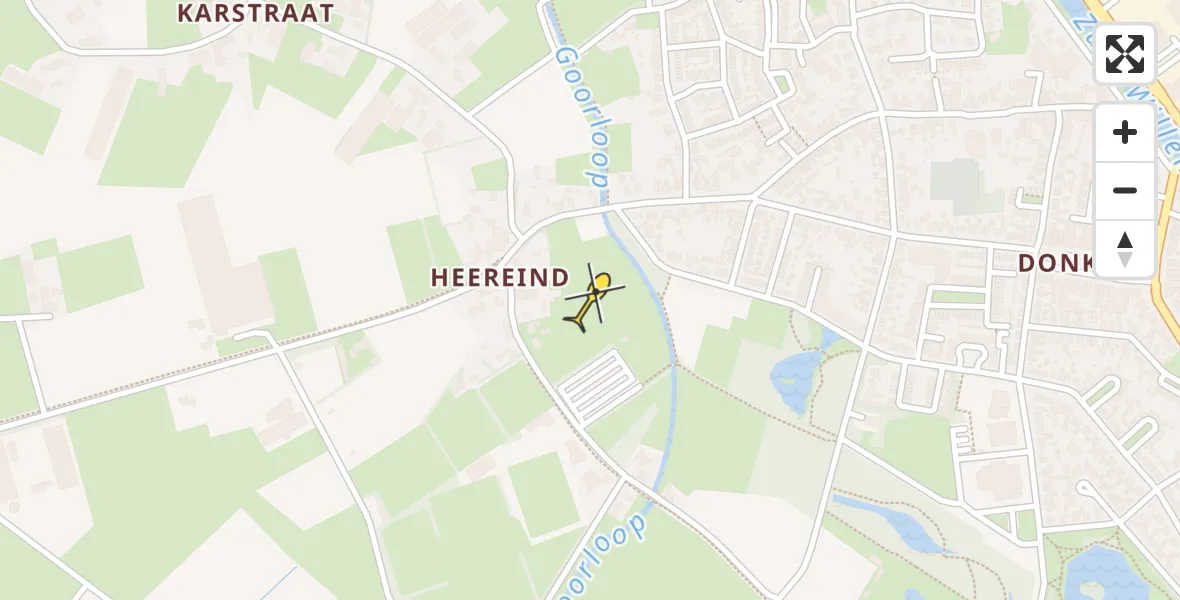 Routekaart van de vlucht: Lifeliner 3 naar Beek en Donk