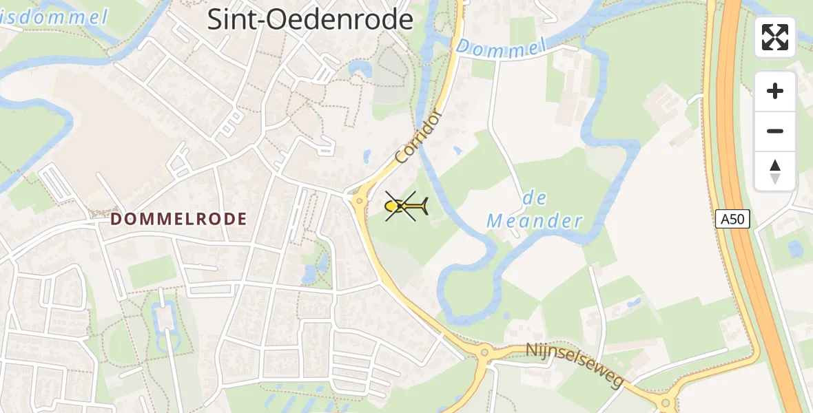 Routekaart van de vlucht: Lifeliner 3 naar Sint-Oedenrode