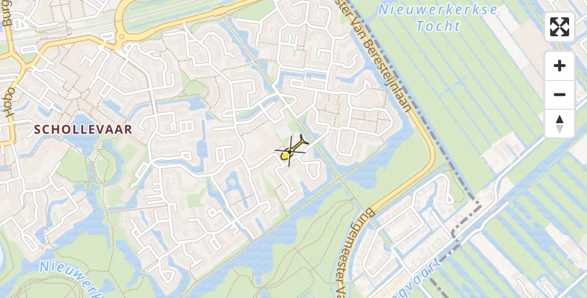 Routekaart van de vlucht: Lifeliner 2 naar Capelle aan den IJssel