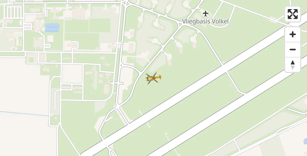 Vluchtroute Traumahelikopter Vliegbasis Volkel - Vliegbasis Volkel, 27 maart 2023, 23:28