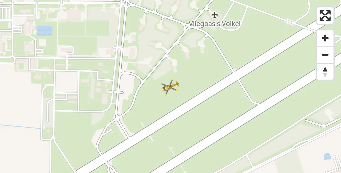 Vluchtroute Traumahelikopter Vliegbasis Volkel - Vliegbasis Volkel, 30 maart 2023, 09:29