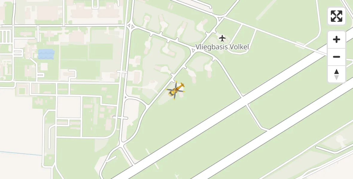 Vluchtroute Traumahelikopter Vliegbasis Volkel - Vliegbasis Volkel, 30 maart 2023, 13:05